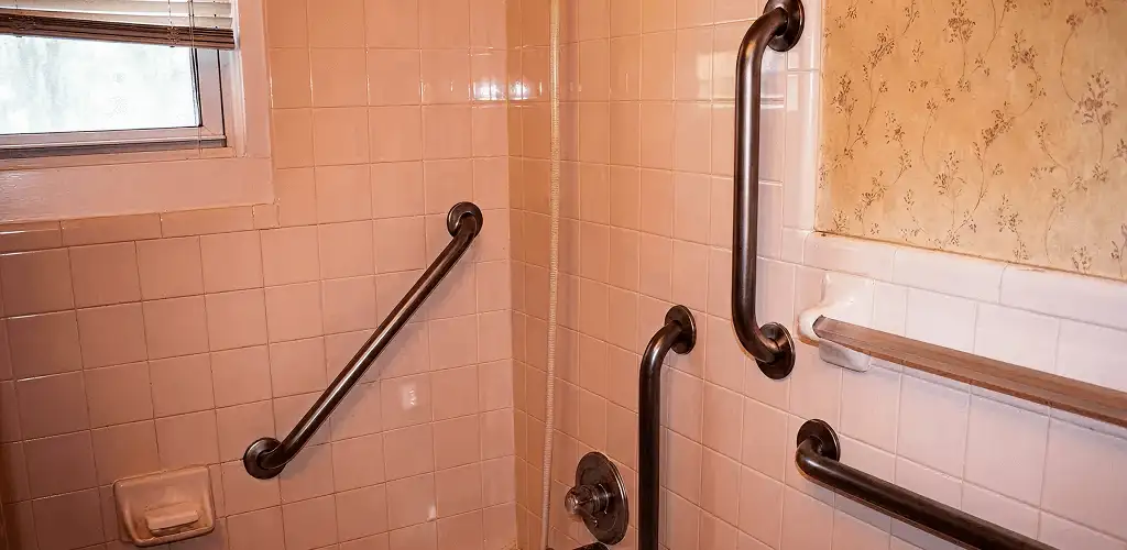 Shower grab bar installation for bathroom safety and accessibility in Eugene, OR