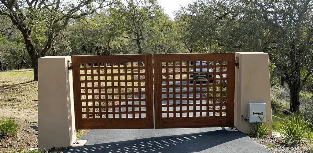 Driveway gate installation for a residential property in Eugene, OR
