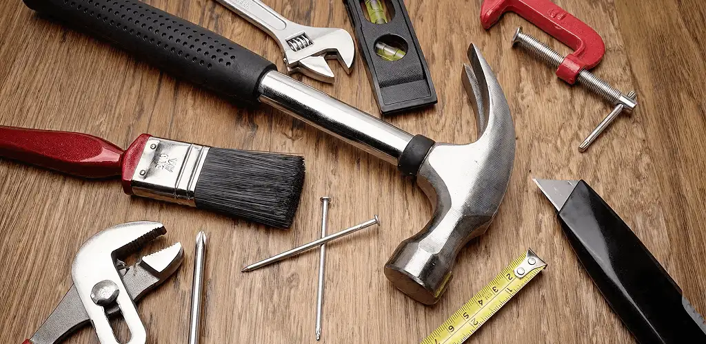 Handyman tools laid out for home repair and maintenance work in Eugene, OR