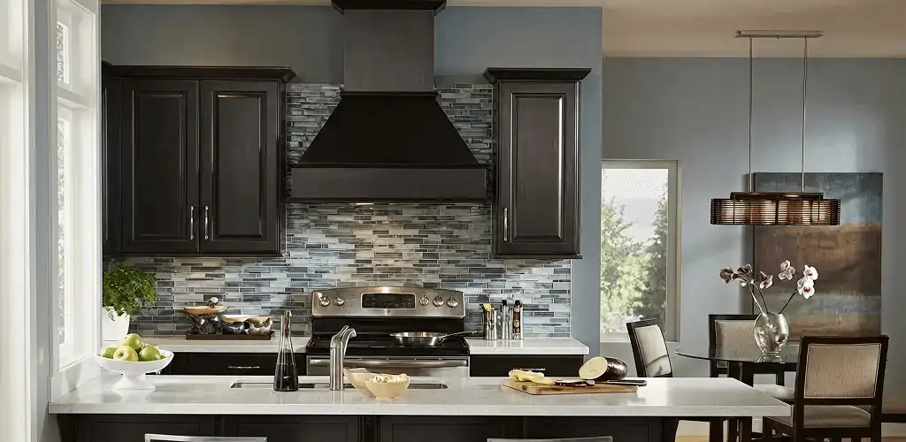 Kitchen cabinet painting and refinishing in a modern kitchen in Eugene, OR